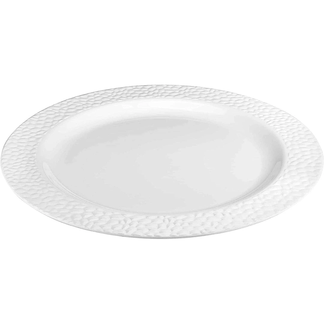 Lillian Tablesettings Pebbled Plastic Plate Clear 7.5" Elegant Plates 5 Lillian Tablesettings Pebbled Plastic Plate Clear 7.5" Elegant Plates