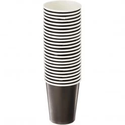Lillian SALE Paper Cup Black Hot Cold 9 Oz 24CT 24 Count Clearance Sale