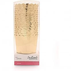 Blue Sky Simcha Collection Gold Floral Large Baking Cups 20CT