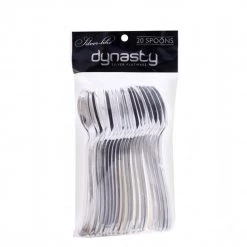 Blue Sky Dynasty Collection Plastic Silver Spoons 8 Blue Sky Dynasty Collection Plastic Silver Spoons