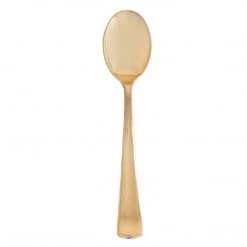 Blue Sky Elegant Cutlery Dynasty Collection Plastic Gold Spoons
