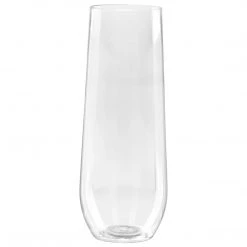Lillian Tablesettings Plastic Wine Glasses Stemless Shooter 9 Oz 6CT