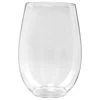 Lillian Tablesettings Plastic Wine Glasses Stemless Tumbler 4.5 Oz Elegant Cups