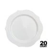 Decorline Antique Collection Plastic Salad Plates White 7'' Elegant Plates