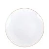Blue Sky Elegant Plates Organic White Gold Rim Plates 7.5"