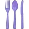 Party Dimensions Hydrangea Plastic Combo Cutlery