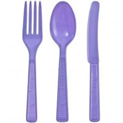 Party Dimensions Hydrangea Plastic Combo Cutlery
