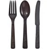 Party Dimensions Black Combo Cutlery Plastic Cutlery