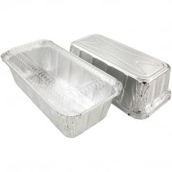 Nicole Collection Disposable Aluminum 2Lb Loaf Pan 8.5" X 4.5" X 2.5"
