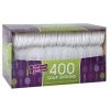 Nicole Collection Nicole Home Collection Plastic Cutlery Table Spoons Medium Weight Disposable White