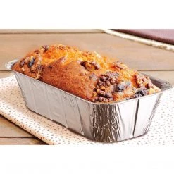 Nicole Collection Disposable Aluminum 5Lb Loaf Foil Pan 1/3 Size Deep 12 17/32" L X 6.5" W X 3 5/16" D 10 Nicole Collection Disposable Aluminum 5Lb Loaf Foil Pan 1/3 Size Deep 12 17/32