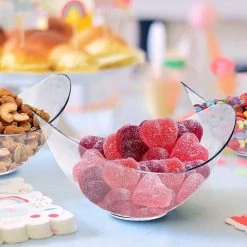 Lillian Clear Mini Plastic Oval Bowl 1.5 Oz