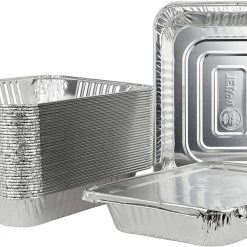 OnlyOneStopShop 9×13 Half Size Aluminum Pans Combo 10 Pans 10 Lids Disposable Regular 9 OnlyOneStopShop 9×13 Half Size Aluminum Pans Combo 10 Pans 10 Lids Disposable Regular