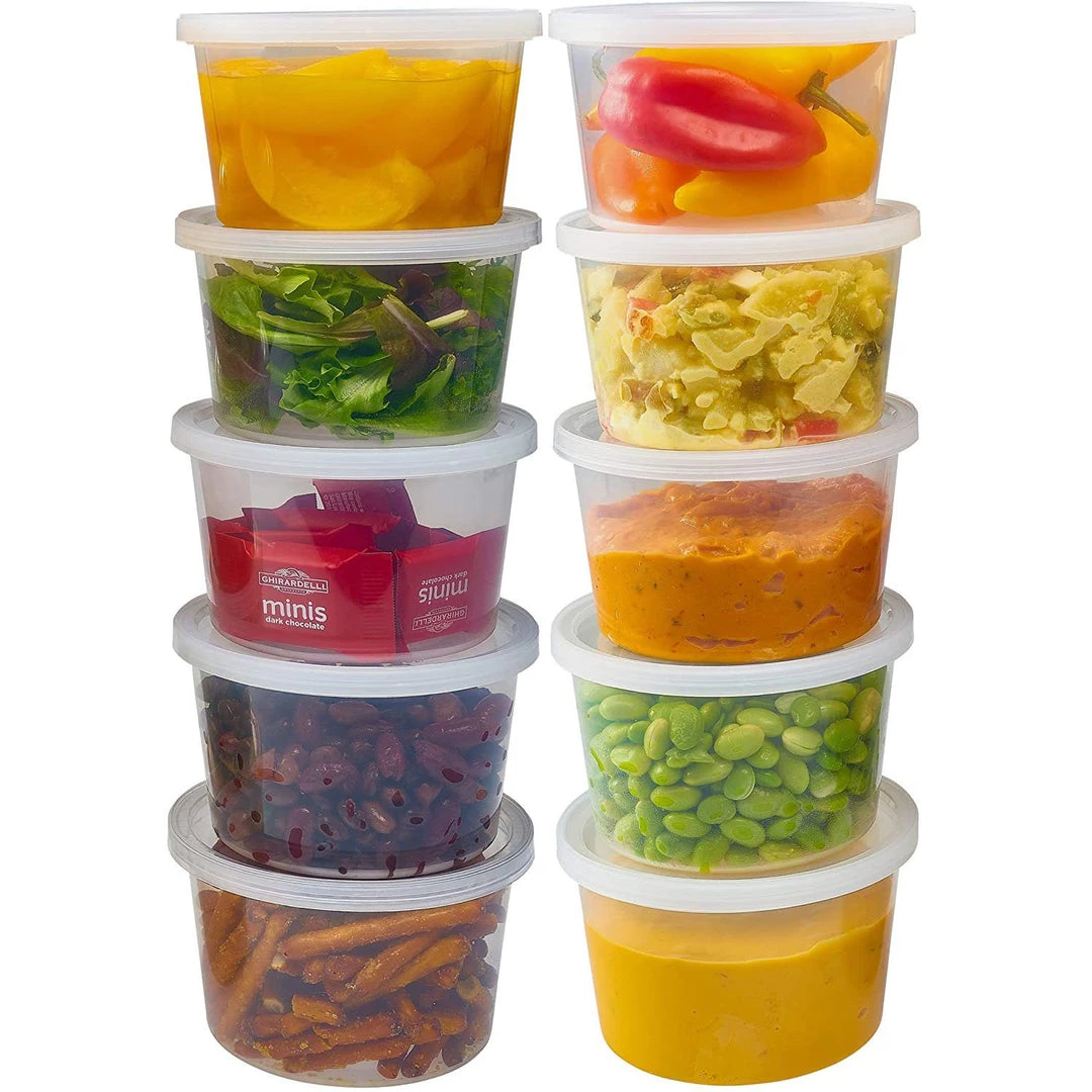 Nicole Collection Light Weight Food Storage Container Round Clear 25 Oz 3 Nicole Collection Light Weight Food Storage Container Round Clear 25 Oz