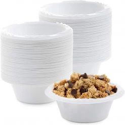 Blue Sky White Lightweight Extra Large Soup Bowls 18 Oz Plastic Bowls