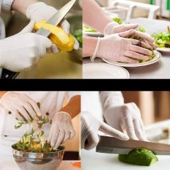 OnlyOneStopShop 100 PC Vinyl Disposable Gloves - Small Aluminum