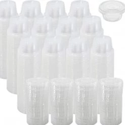 Nicole Collection Smoothie Cups Nicole Home Collection Portion Cups With Lids Clear 5.5 Oz