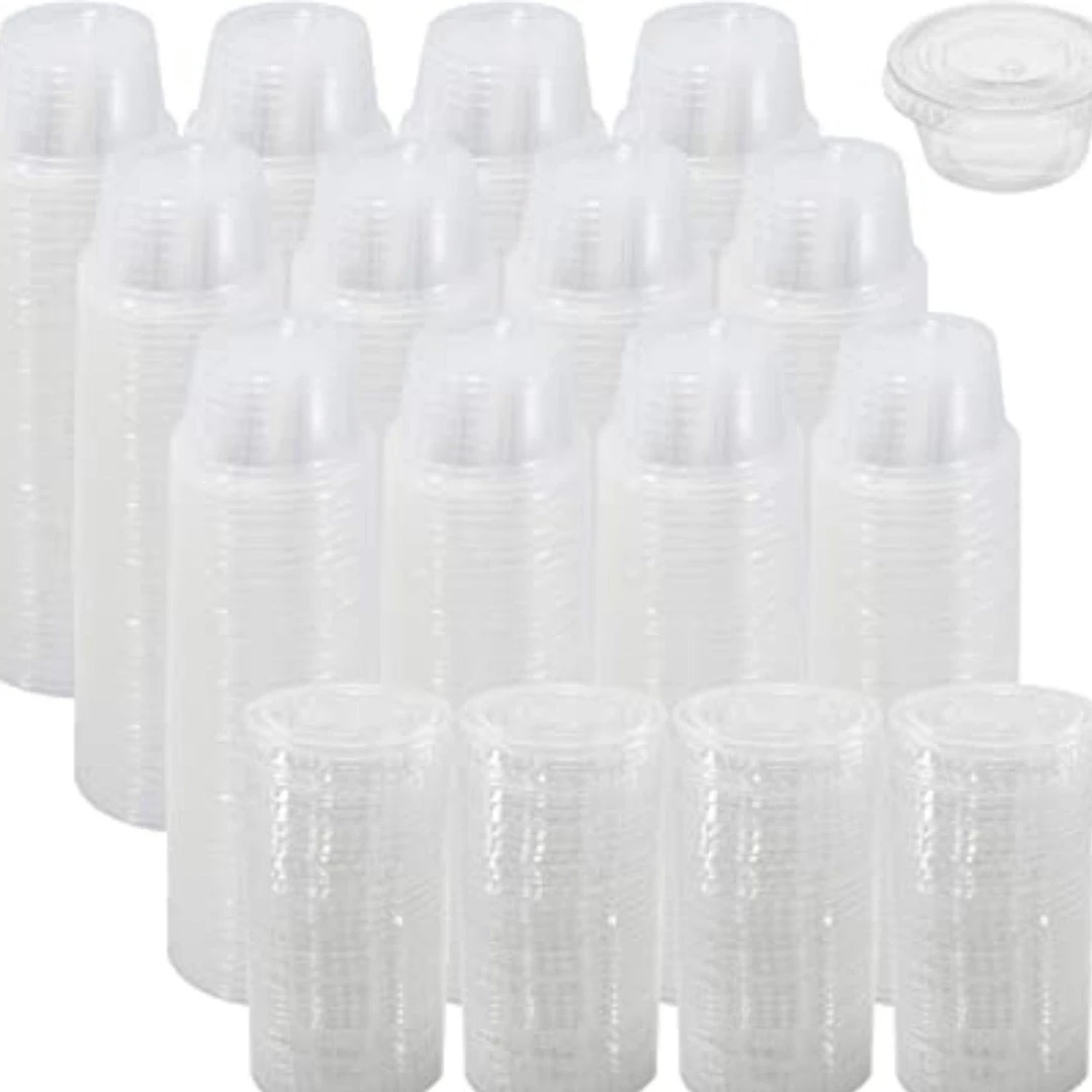 Nicole Collection Nicole Home Collection Portion Cups With Lids Clear 2 Oz Smoothie Cups 3 Nicole Collection Nicole Home Collection Portion Cups With Lids Clear 2 Oz Smoothie Cups