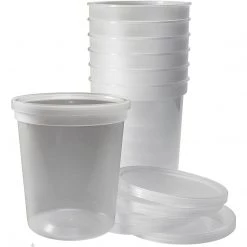 Nicole Collection Extra Strong Quality Plastic Deli Container With Lids 48 Oz