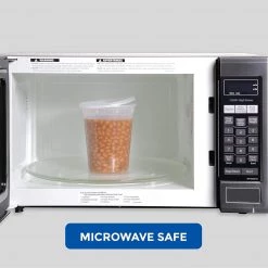 OnlyOneStopShop 32 Oz. Lightweight Clear Plastic Round Deli Container With Lids Deli Storage Containers