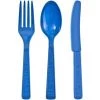 Party Dimensions Plastic Cutlery Blue Cutlery Combo