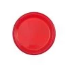 Party Dimensions Red Round Plastic Plate 7" Plastic Plates