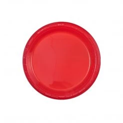 Hanna K. Signature Plastic Plates Red 7"