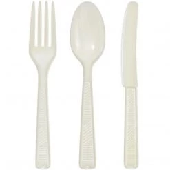 Party Dimensions White Combo Cutlery Plastic Cutlery