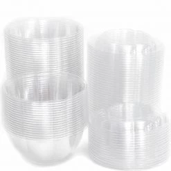 OnlyOneStopShop 24 Oz Salad To-Go Containers - Clear Plastic Disposable Salad Containers/Bowls With Airtight Lids
