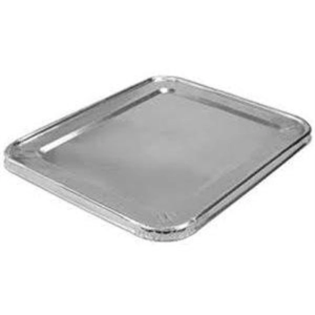 Nicole Collection Disposable Aluminum 1/2 Size LID For 9x13 Regular, Heavy And Extra Heavy Weight Pans 2 Nicole Collection Disposable Aluminum 1/2 Size LID For 9x13 Regular, Heavy And Extra Heavy Weight Pans