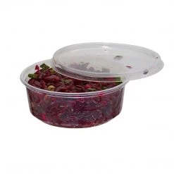 OnlyOneStopShop 8 Oz. Lightweight Clear Plastic Round Deli Container With Lids