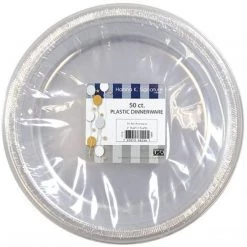 Hanna K Signature Hanna K. Signature Clear Heavyweight Plastic Plates 7"