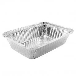 Nicole Collection Disposable Aluminum 2 1/4Lb Oblong Foil Pan 8¾" X 6¼"
