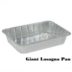 Nicole Collection Disposable Aluminum Giant Lasagna Baking Pan 14.5 X 10.63 X 2.94