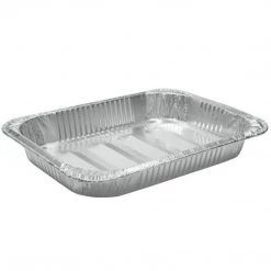 Nicole Collection Disposable Aluminum Large Rectangular Rack Roaster 17 X 12.5 X 3.19