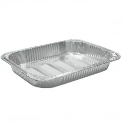 Nicole Collection Disposable Aluminum Large Rectangular Rack Roaster 17 X 12.5 X 3.19