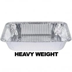 Nicole Collection Disposable Aluminum Foil Pan 1/2 Size Deep Pan Heavy Weight 9' X 13"