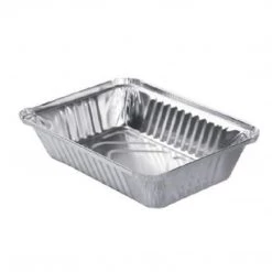 Nicole Collection Disposable Aluminum 2 1/4Lb Oblong Foil Pan 8¾" X 6¼"