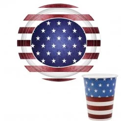 Nicole Collection Americana Premium Paper Cups 12oz 4th Of July