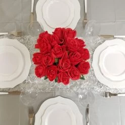 Decorline Elegant Plates Antique Collection Plastic Dinner Plates White 10