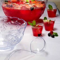 Party Dimensions 5 Oz Clear Plastic Large Punch Ladle 12" Serving Utensils