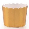 Blue Sky Simcha Collection Gold Floral Large Baking Cups 20CT