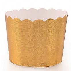 Blue Sky Simcha Collection Gold Floral Large Baking Cups 20CT