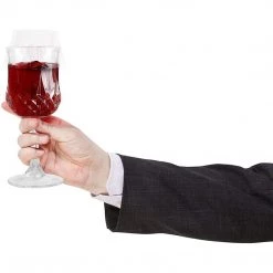 Blue Sky Simcha Collection Crystal Like Elegant Plastic Wine Glasses 8 Oz