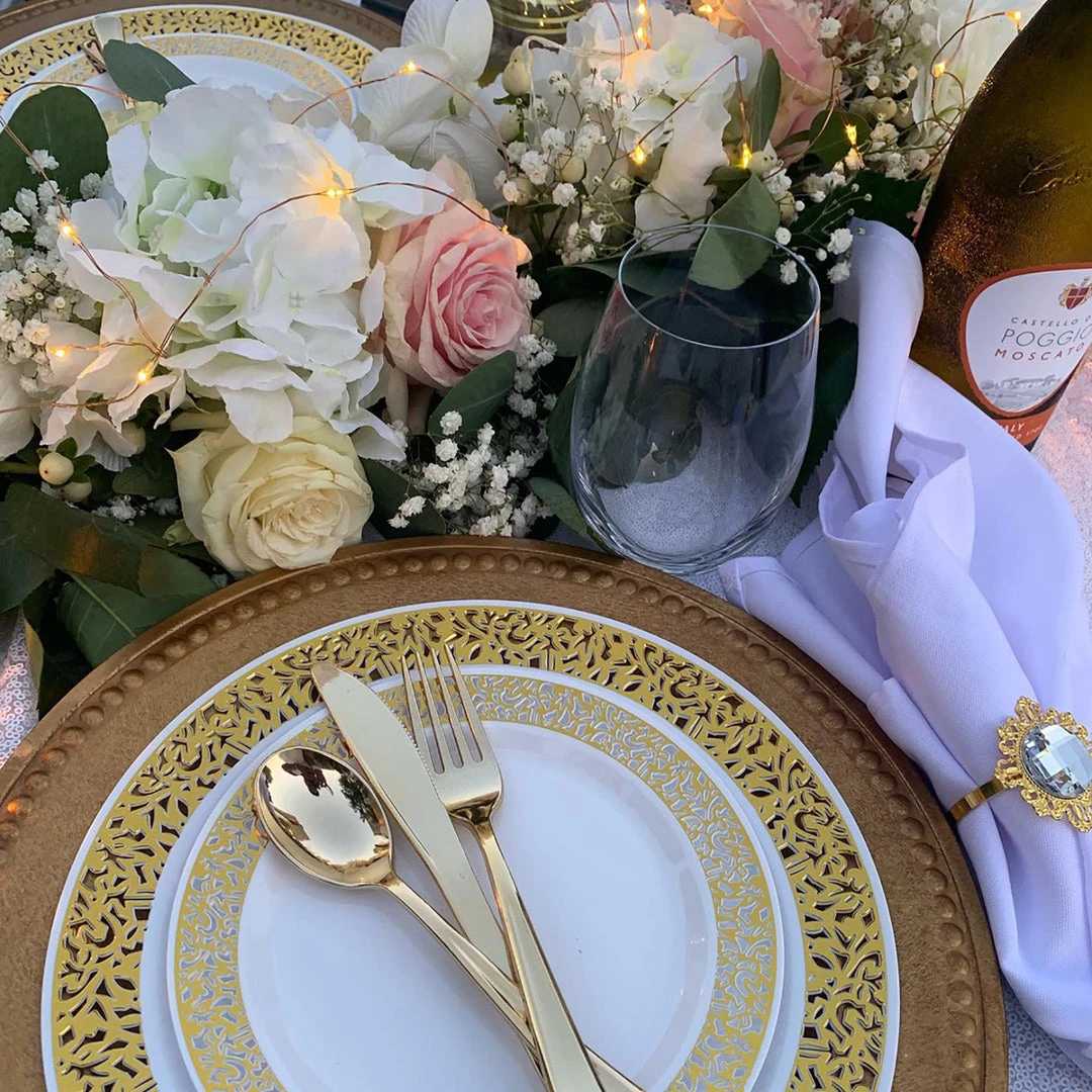 Blue Sky Elegant Cutlery Dynasty Collection Plastic Gold Spoons 2 Blue Sky Elegant Cutlery Dynasty Collection Plastic Gold Spoons