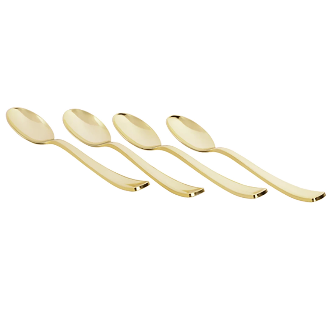 Blue Sky Elegant Cutlery Dynasty Collection Plastic Gold Spoons 4 Blue Sky Elegant Cutlery Dynasty Collection Plastic Gold Spoons