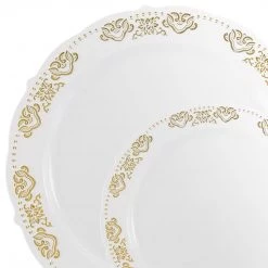 Blue Sky Clearance Sale SALE Vintage Collection Gold Dinner Plates 7.5" 10 Pack