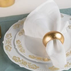 Blue Sky Clearance Sale SALE Vintage Collection Gold Dinner Plates 7.5