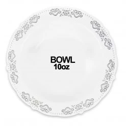 Blue Sky SALE Vintage Collection Silver Bowls 10 Oz 10 Pack