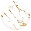 Blue Sky Gold Stroke White Dinner Plates 10.25″